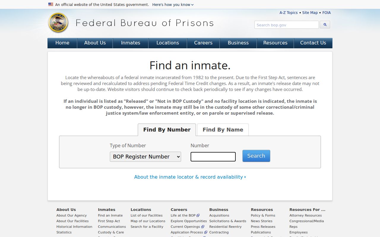 Columbia County arrest federal custody locator