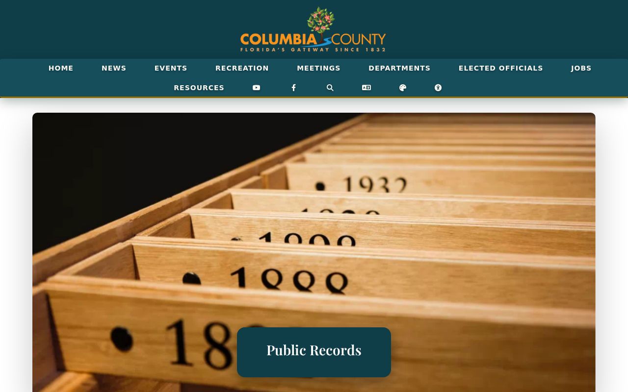 Official agency routing warning for Fort White criminal records